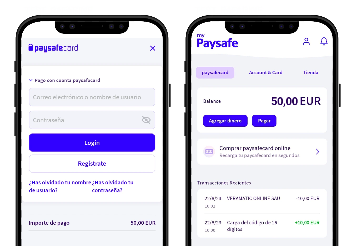 pagar con paysafecard en móvil