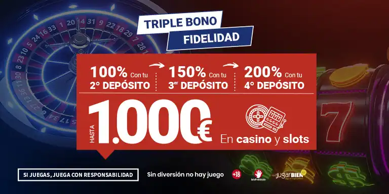 Promociones - Triple Bono Fidelidad Casino y Slots